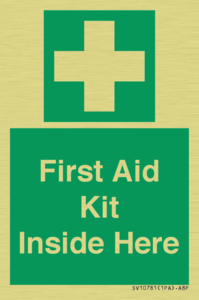 First Aid Kit Inside Here